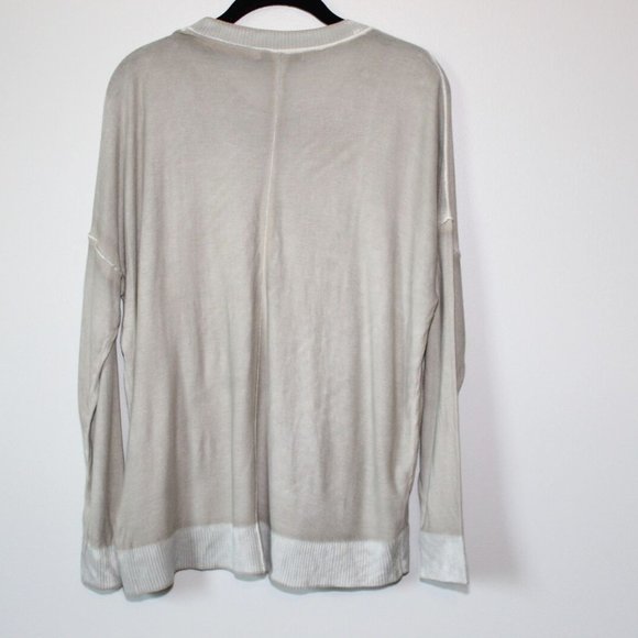 Mersea Saltwash Sweater Long Sleeve Top Oyster Beige Mer Sea Size Large H13744 - Picture 8 of 11